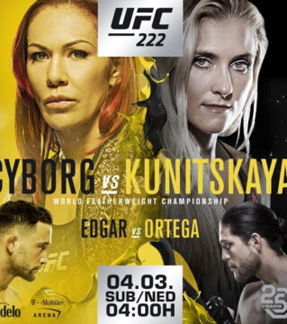 10 : UFC 222 - 260k. La première défense de titre de Cyborg. En co-main event, Brian Ortega est devenu le premier à "soulever" Frankie Edgar.