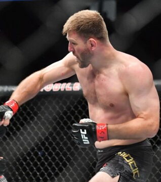 Et leur évolution finale est une forme encore plus performante : la légende des poids lourds Stipe Miocic, recordman du nombre de défenses de la ceinture de l'UFC.