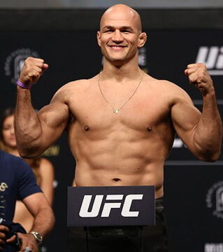 Et leur évolution finale : Junior Dos Santos. Ancien champion également, chez les lourds, brutal, amateur de combats intenses et épiques... et chauve !