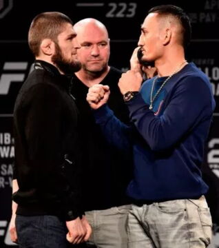 Khabib vs Holloway : Champ vs Champ. Une affiche que nous avons failli avoir pour l'UFC 223. Si max fini par monter en poids léger, ça sera sûrement pour y affronter le Russe
