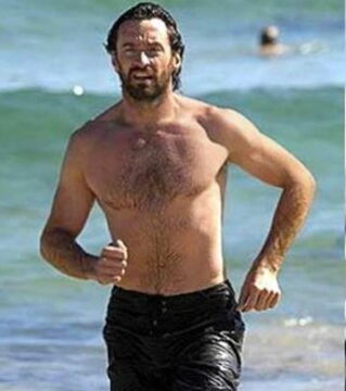 Hugh Jackman avait déjà un corps assez musclé.