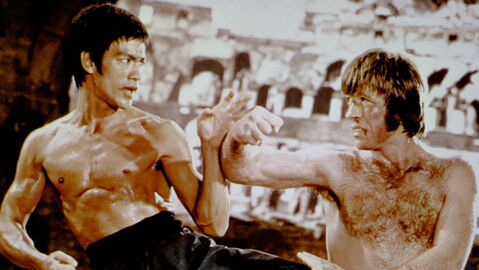 Bruce Lee contre Chuck Norris, dans "La Fureur du dragon", 1972