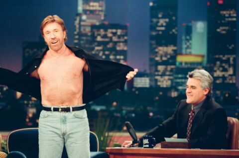 Chuck Norris qui débâche en plein direct, 1999