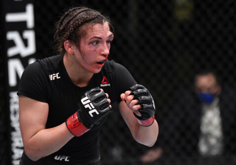 Montana De La Rosa après son combat face à Mayra Bueno Silva