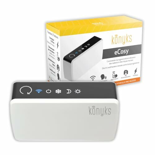 Image de Contrôleur connecté pour radiateur électrique Konyks eCosy, Compatible Alexa et Google Home, Fil Pilote 6 ordres, Voyants de Mode, Automatisations faciles…