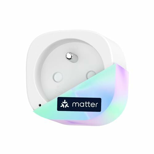Image de Meross Prise Connectée Matter (Type E), 16A Prise WiFi Compatible avec Apple Home, Alexa et Google Home, Prise avec Mesure d'Énergie pour Panneau Solaire Photovoltaïque, Commande Vocale et à Distance