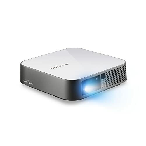 Image de ViewSonic M2e Vidéoprojecteur portable Full HD, LED, 1000 LED Lumens, Cinema SuperColor+ technology, HDR/HLG, LED light source, 3D compatible, bluetooth