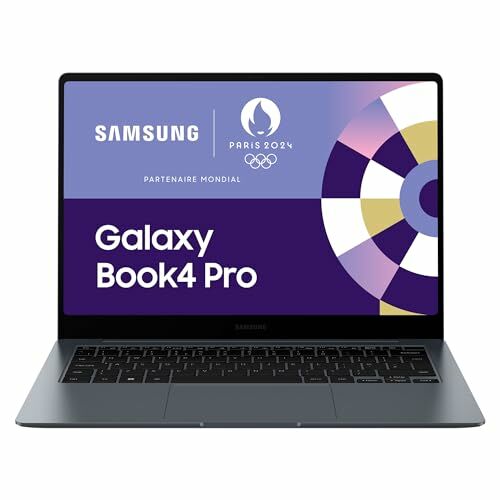 Image de Samsung Galaxy Book4 Pro Ordinateur portable 14'', Intel Evo Edition – Intel Core Ultra 7, 155H 16Go RAM 512Go SSD Intel ARC Graphics, Gris anthracite, clavier AZERTY FR