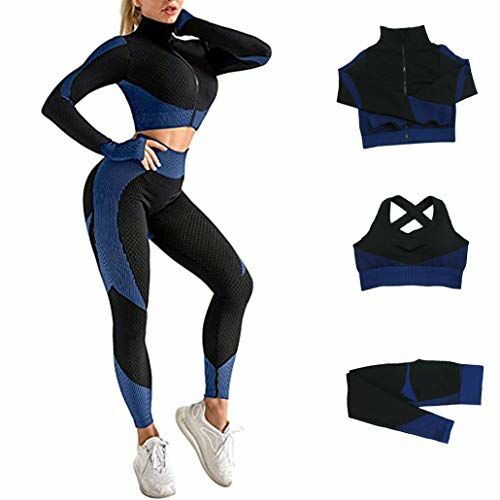 Ensemble de 2 pièces de Yoga sans couture pour femmes, Leggings et  soutien-gorge de sport, survêtement d'entraînement, vêtements de Fitness,  de course