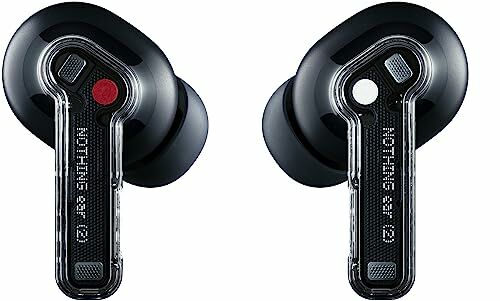 Image de Nothing Ear (2) - Écouteurs sans Fil avec réduction de Bruit Active, Son certifié Hi-Res Audio, Double Connexion Bluetooth, Puissant Haut Parleur de 11,6 mm Personnalisable - Noir
