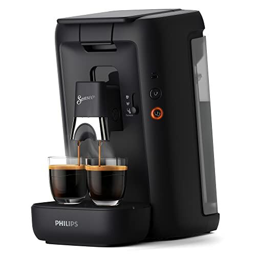 Image de Philips Senseo Maestro CSA260/60 Machine à café à dosettes avec sélection de l'intensité du café et fonction mémo, réservoir d'eau de 1,2 litre, produit vert, noir