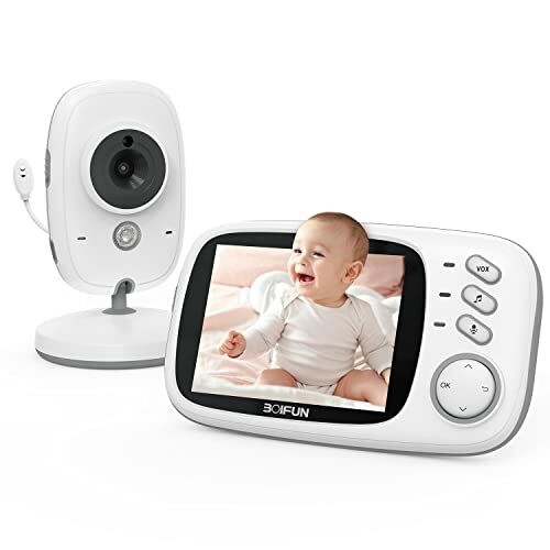 Babyphone Caméra Baby Phone Vidéo Vision Nocturne VOX Capteur de Température