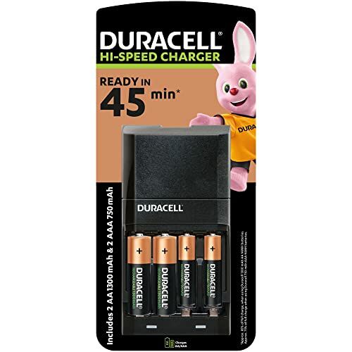 Image de Duracell Chargeur Piles Rechargeables Rapide 45 minutes