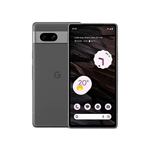 Image de Google Pixel 7a – Smartphone Android 5G débloqué avec Objectif Grand Angle et 24 Heures d'autonomie – Charbon