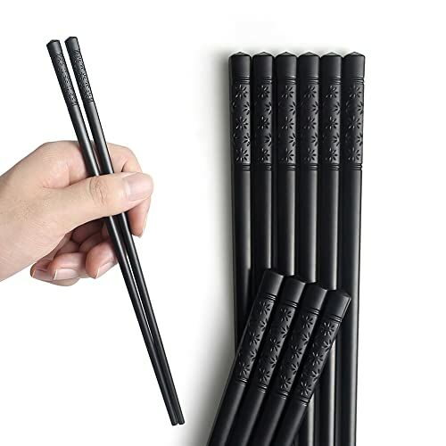 Baguettes Chinoises, 5 Paires Reutilisable Baguettes Japonaises en