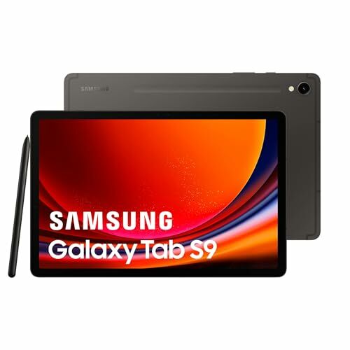 Image de Samsung Galaxy Tab S9 Tablette Android, 11" 128Go de Stockage, Lecteur MicroSD, Wifi, S Pen Inclus, Anthracite, Exclusivité Amazon Version FR, gray