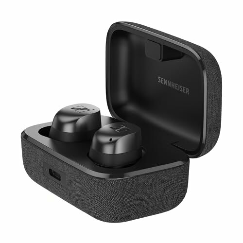 Image de Sennheiser MOMENTUM True Wireless 4 (Nouveau 2024) - Écouteurs intelligents avec Bluetooth 5.4, son très clair, design confortable, autonomie de 30 h de la batterie et ANC adaptatif - Noir graphite