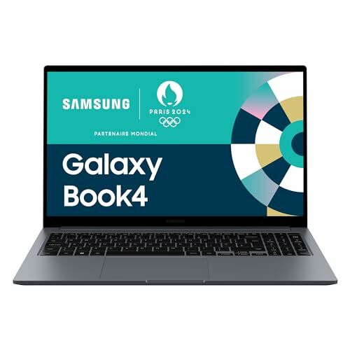 Image de Samsung Galaxy Book4 Ordinateur portable 15.6'', Intel Core 7, 16Go RAM 512Go SSD Intel Graphics, Gris Anthracite, clavier AZERTY FR