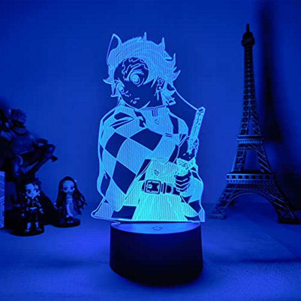 Acheter Une pièce groupe Led veilleuse pour enfants chambre décor japonais  Anime une pièce équipe 3d lampe cadeau Cool lampe de Table de chevet